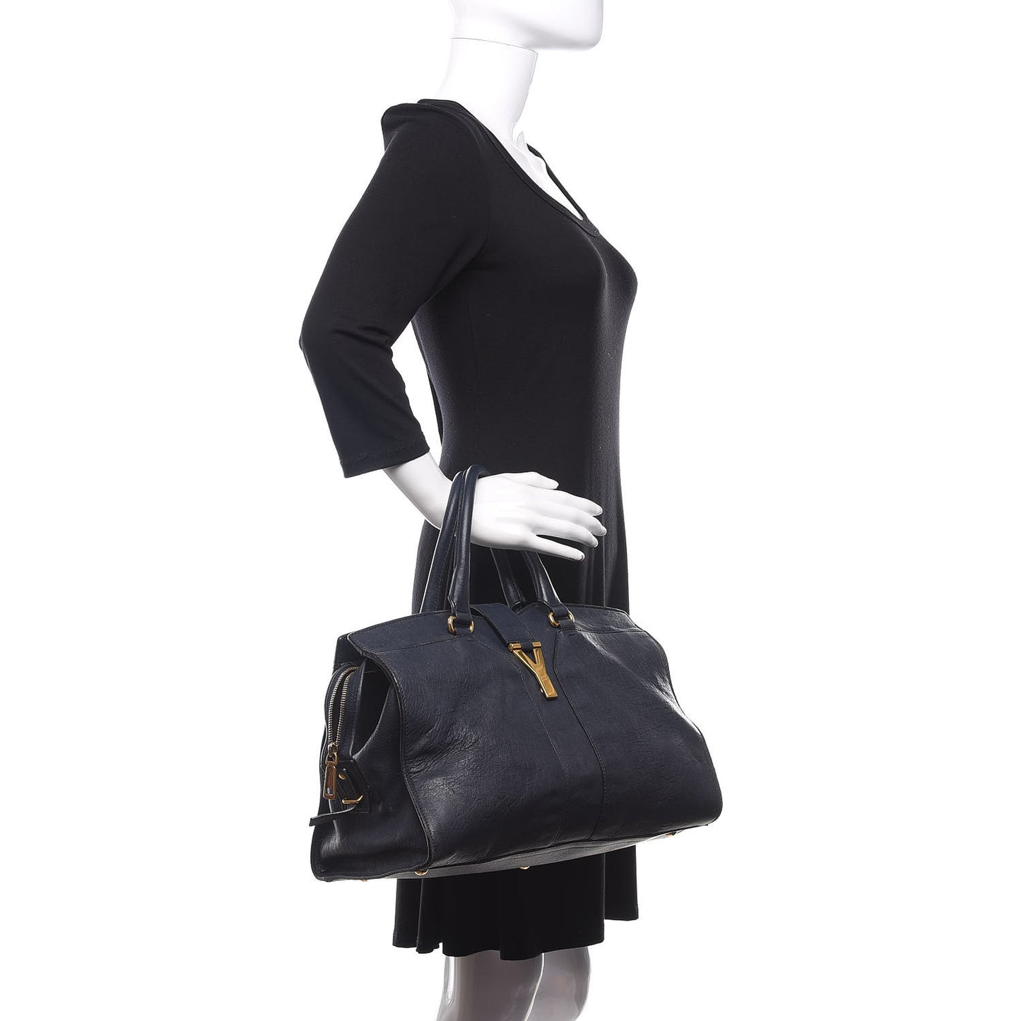 Sheepskin Medium Cabas ChYc Navy