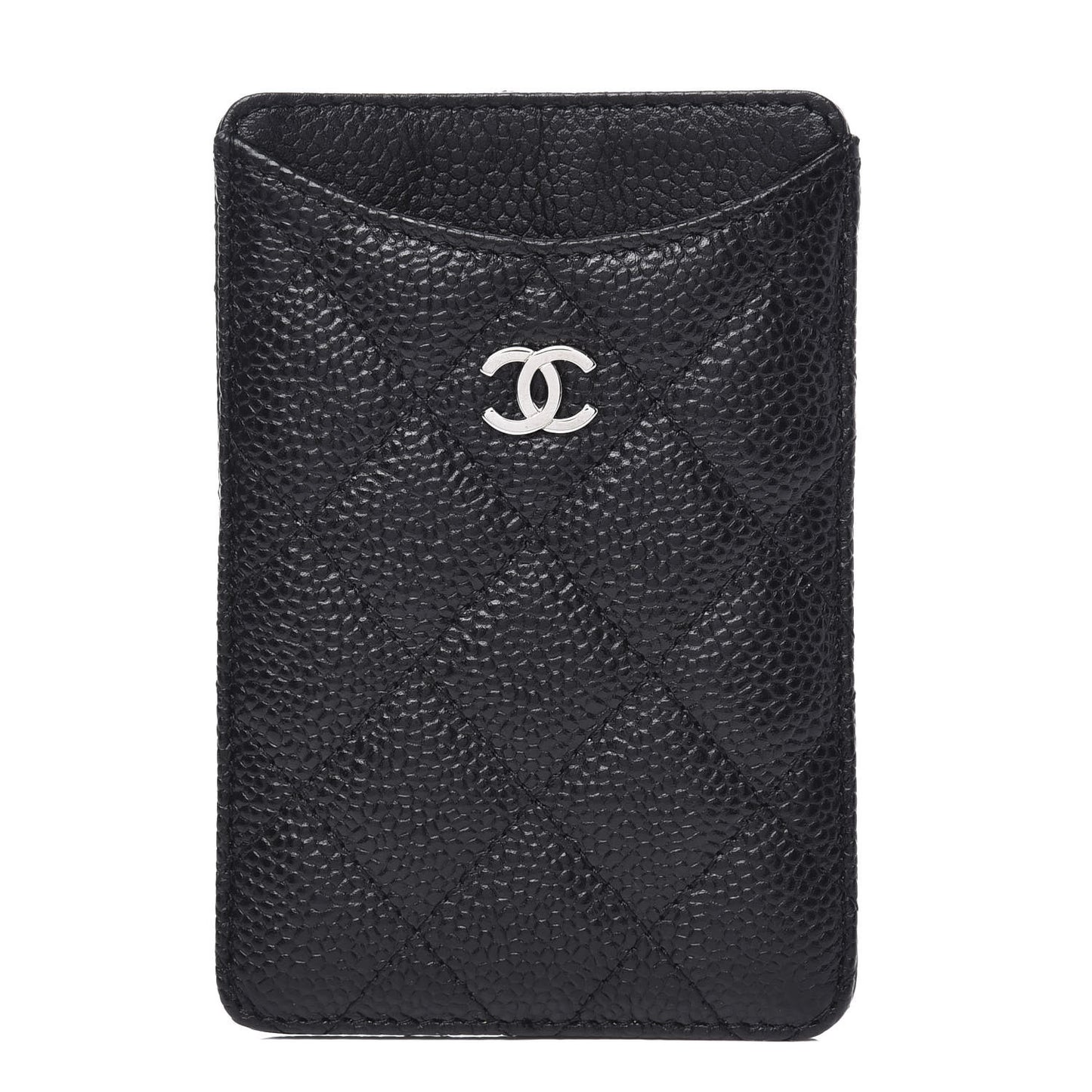 Caviar Quilted iPhone Case Black
