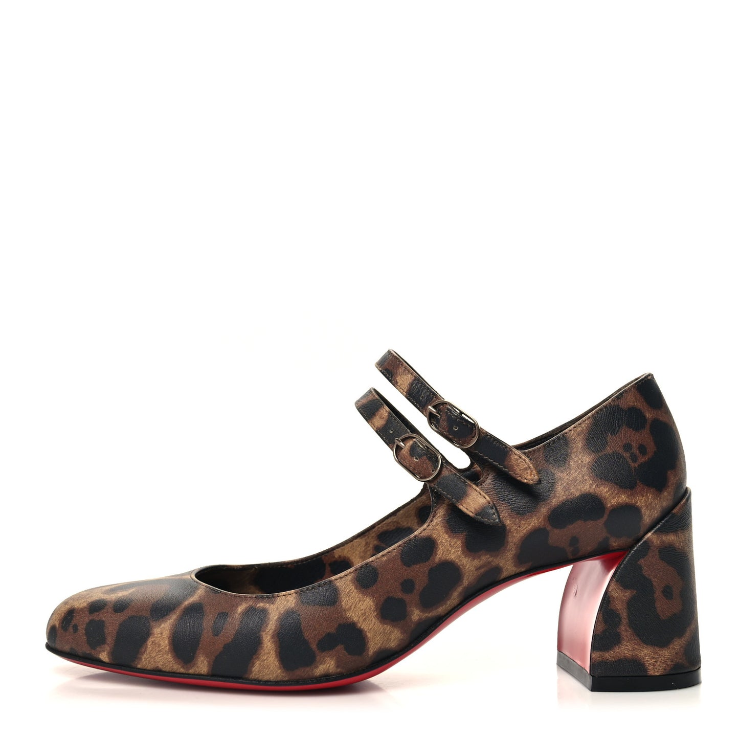 Calfskin Miss Jane Mary Janes 55 Pumps 37 Leopard