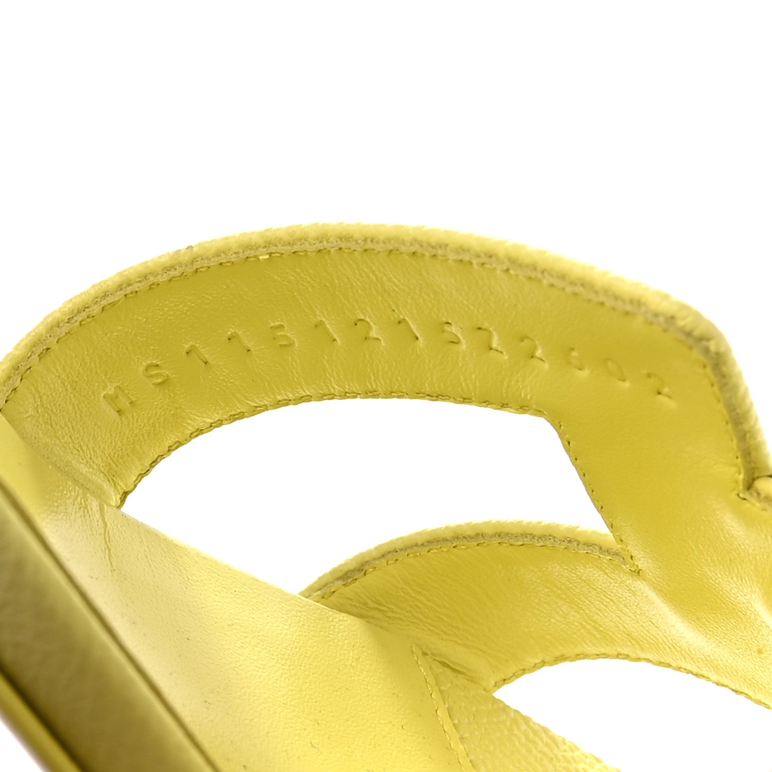 Hermes Epsom Oasis Sandals 36.5 Jaune Pollen 8 of 8