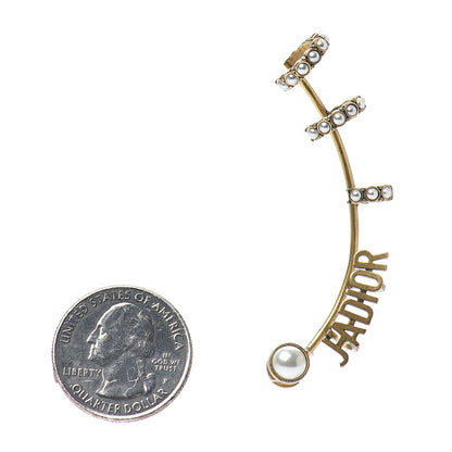 Christian Dior Pearl J'Adior Earring Aged Gold 2 of 3