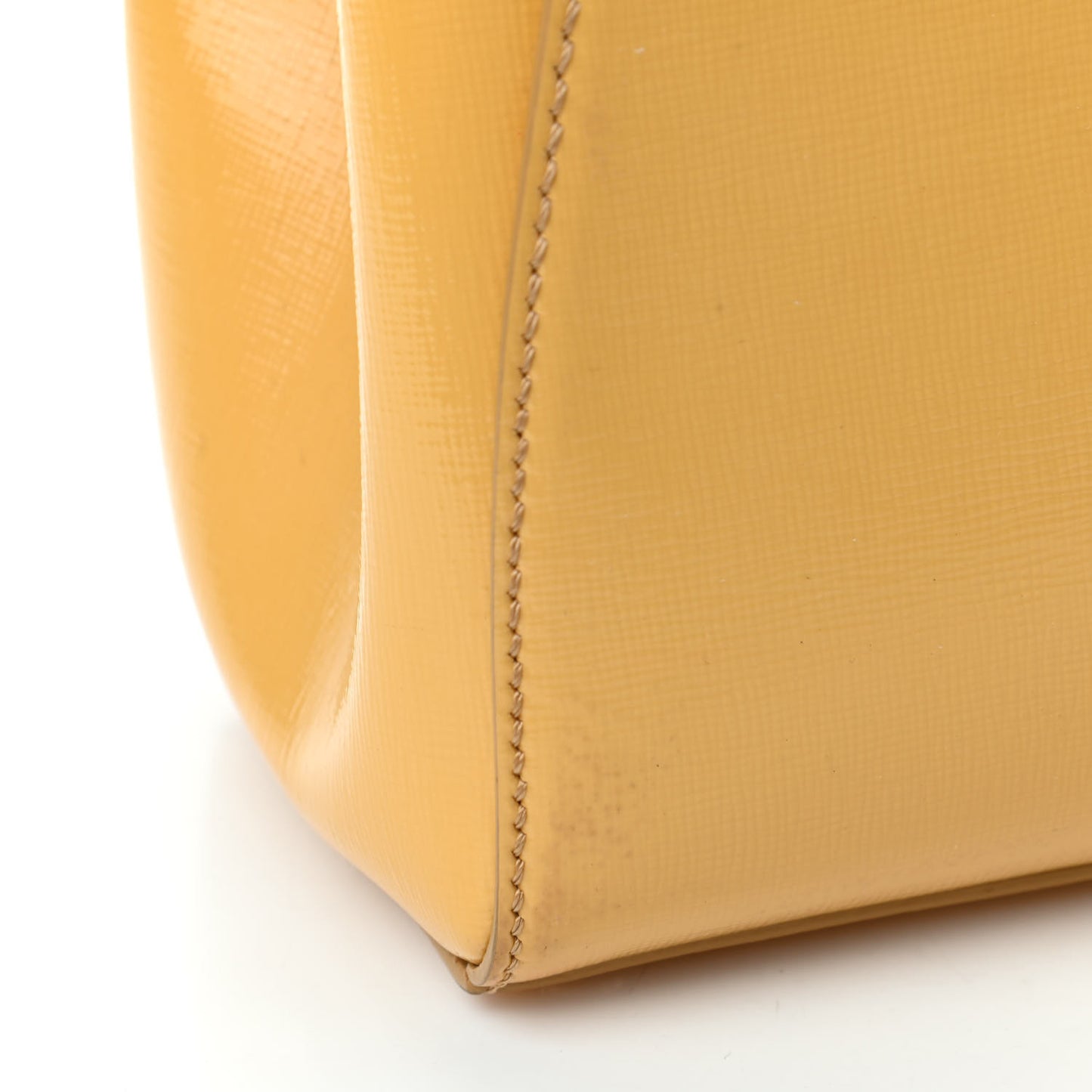 Vitello Vernice Camoscio Petite 2Jours Tote Alchemy Yellow