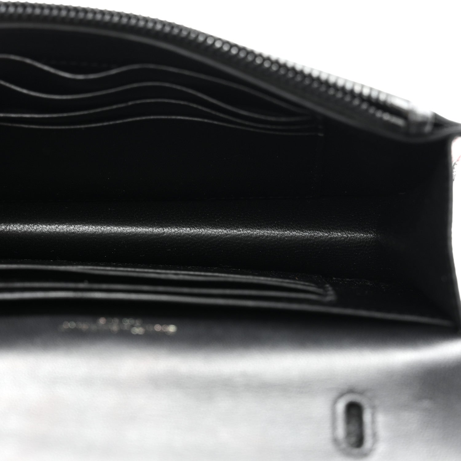 Saint Laurent Ayers Monogram Toy Kate Strap Wallet Black Red 5 of 8