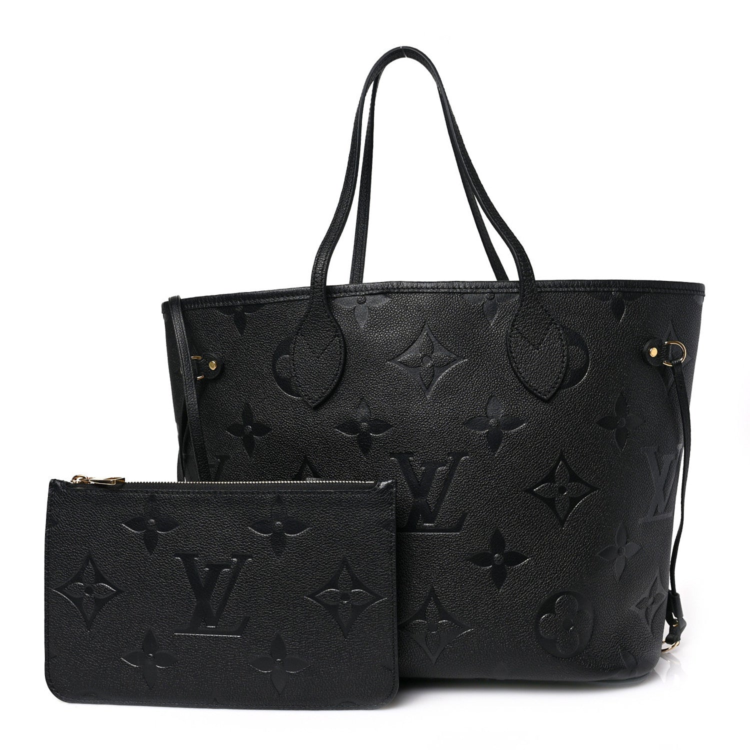 Louis Vuitton Empreinte Monogram Giant Neverfull MM Black 1 of 8