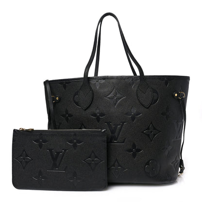 Louis Vuitton Empreinte Monogram Giant Neverfull MM Black 1 of 8