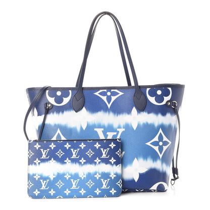 Louis Vuitton Monogram Escale Neverfull MM Blue 1 of 8