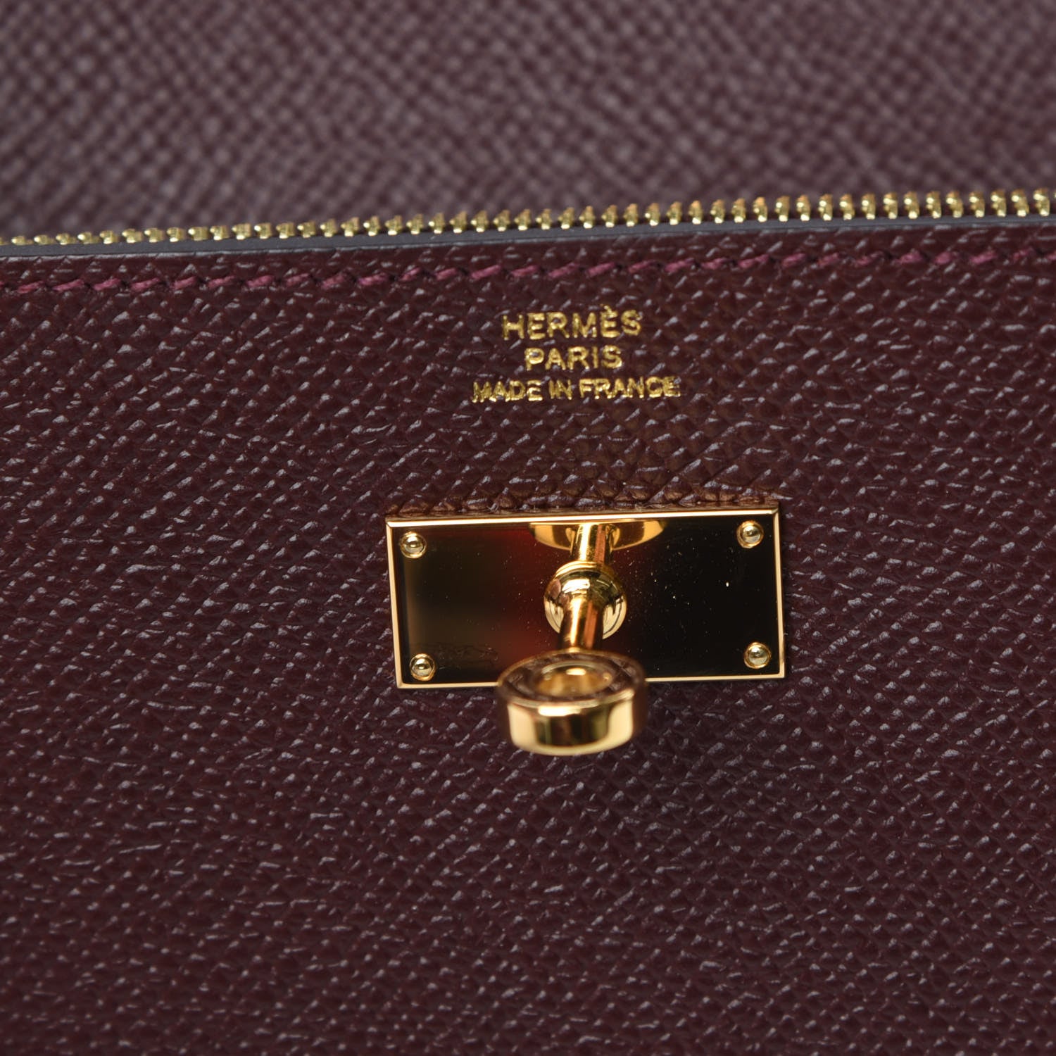 Hermes Epsom Kelly Longue Wallet Bordeaux 6 of 11