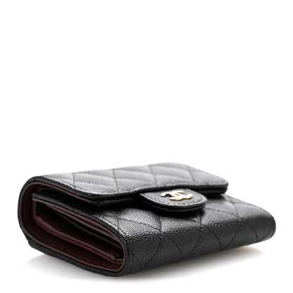 Chanel Caviar Quilted Compact Flap Wallet Black 4 of 9