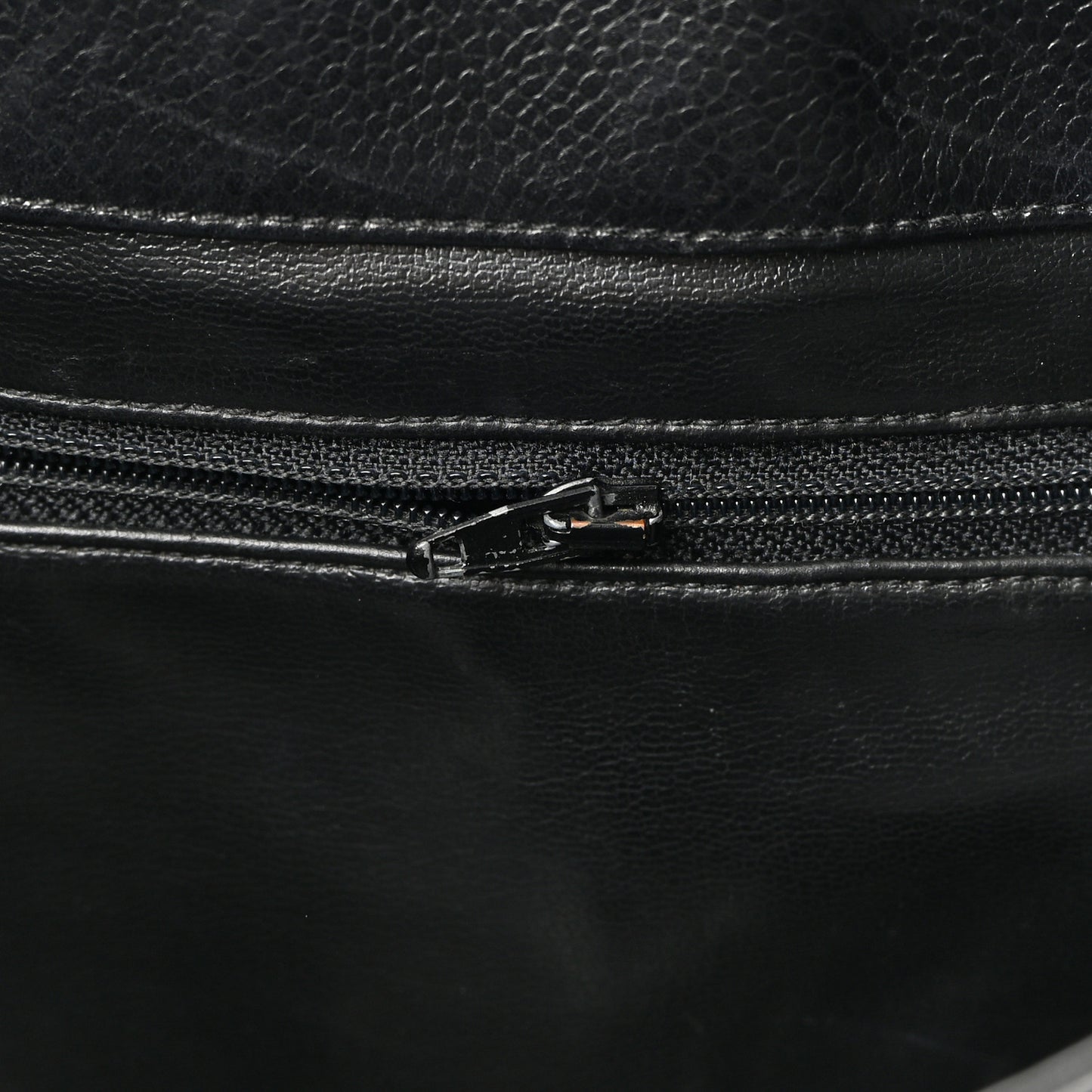 Caviar Large CC Shoulder Bag Black