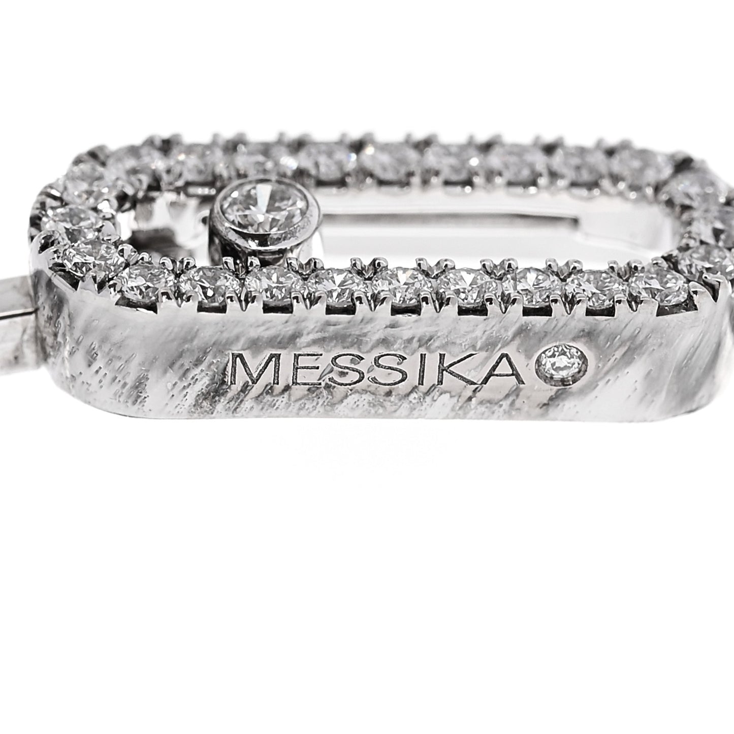 18K White Gold Diamond Move Uno Flex Bangle Bracelet