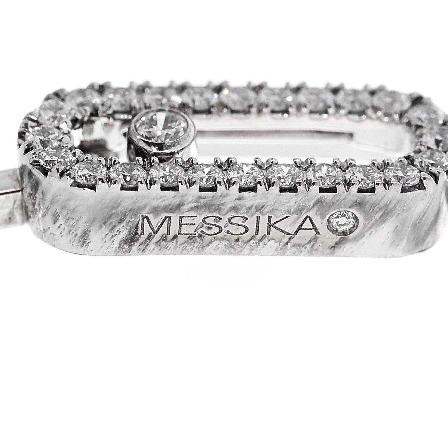 Messika 18K White Gold Diamond Move Uno Flex Bangle Bracelet 4 of 4