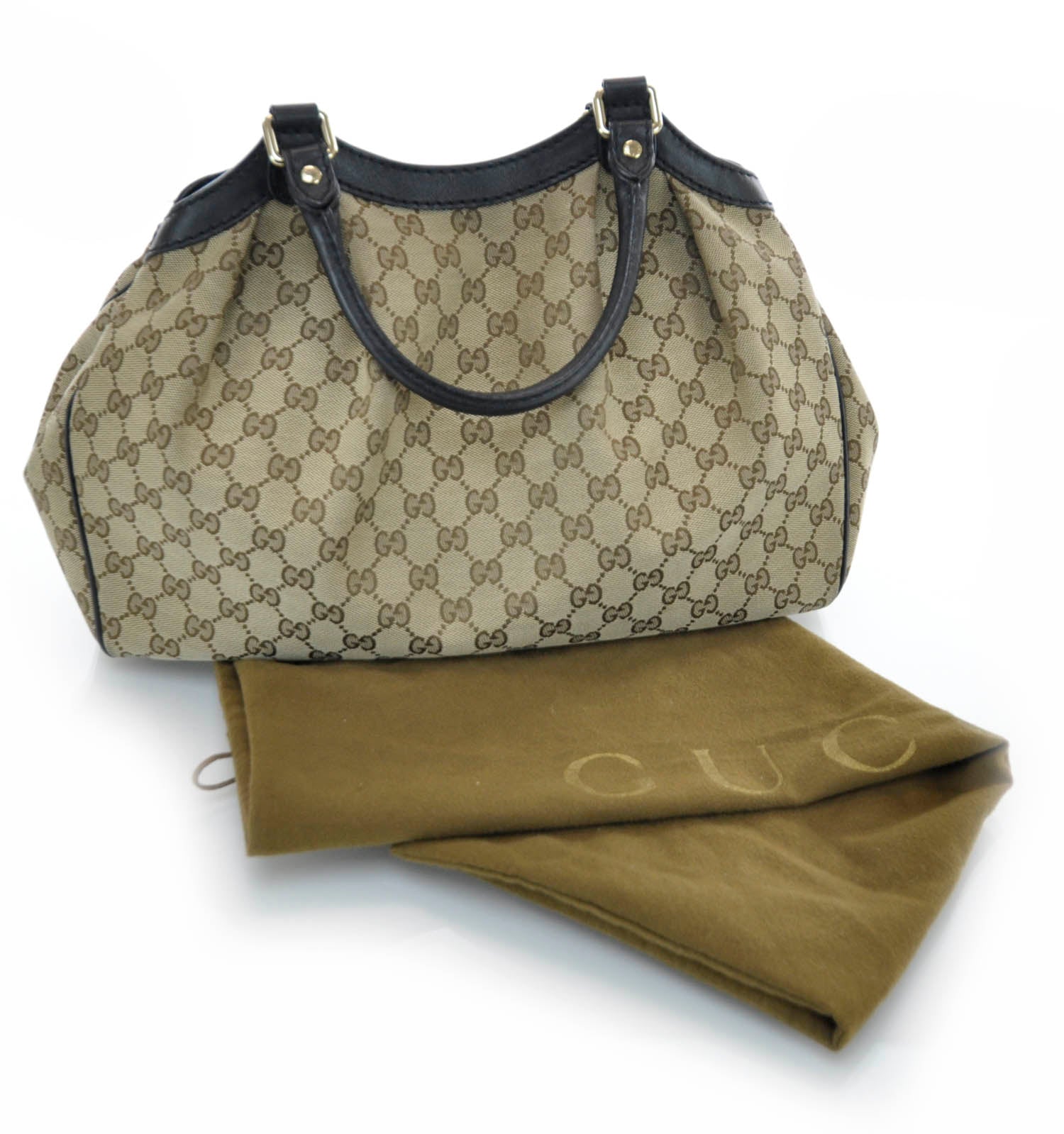 Gucci Monogram Medium Sukey Ebony 3 of 9