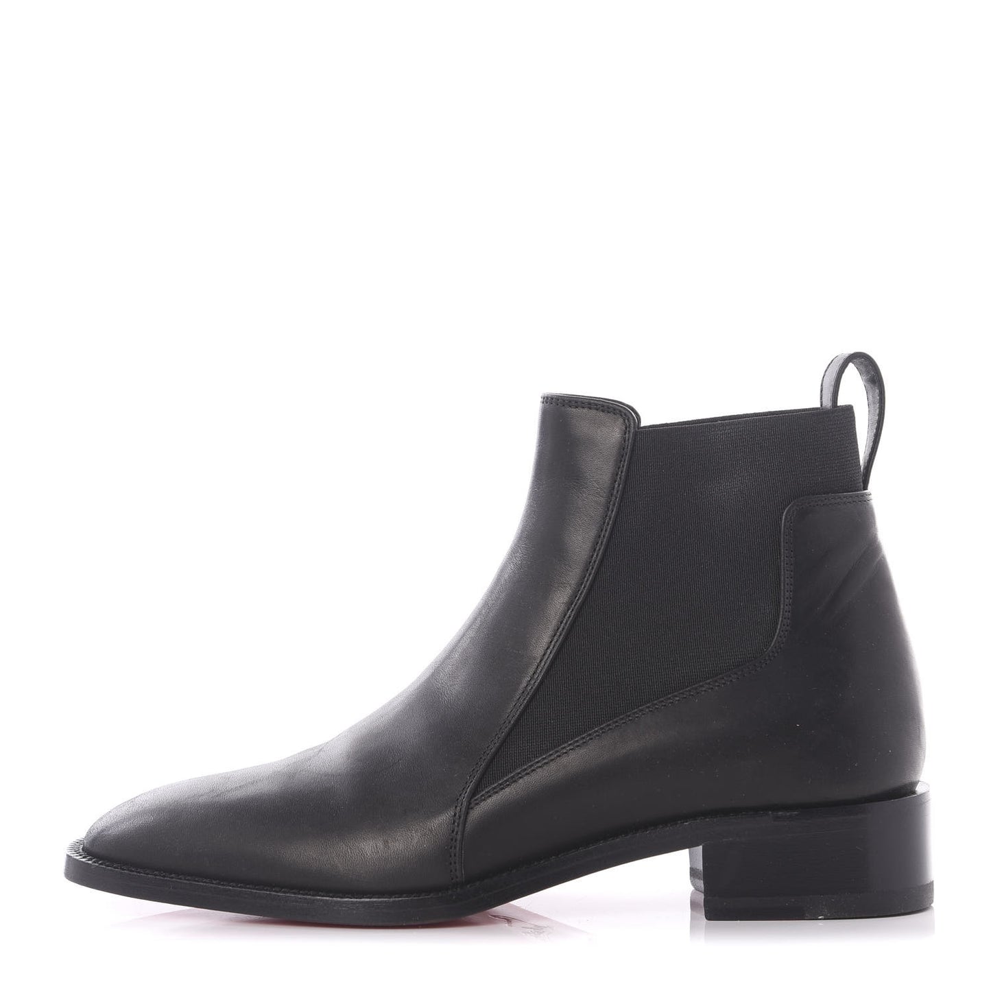 Calfskin Ingrassato Womens Marmada Flat Chelsea Boots 35.5 Black