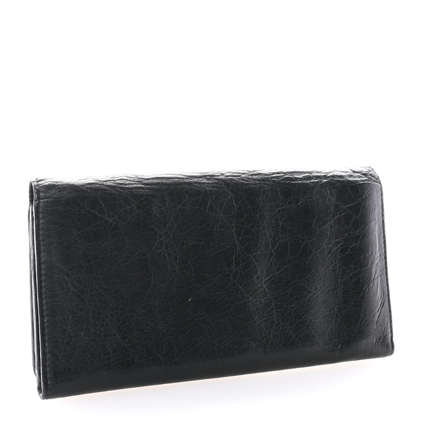Agneau Classic Hardware Money Wallet Black