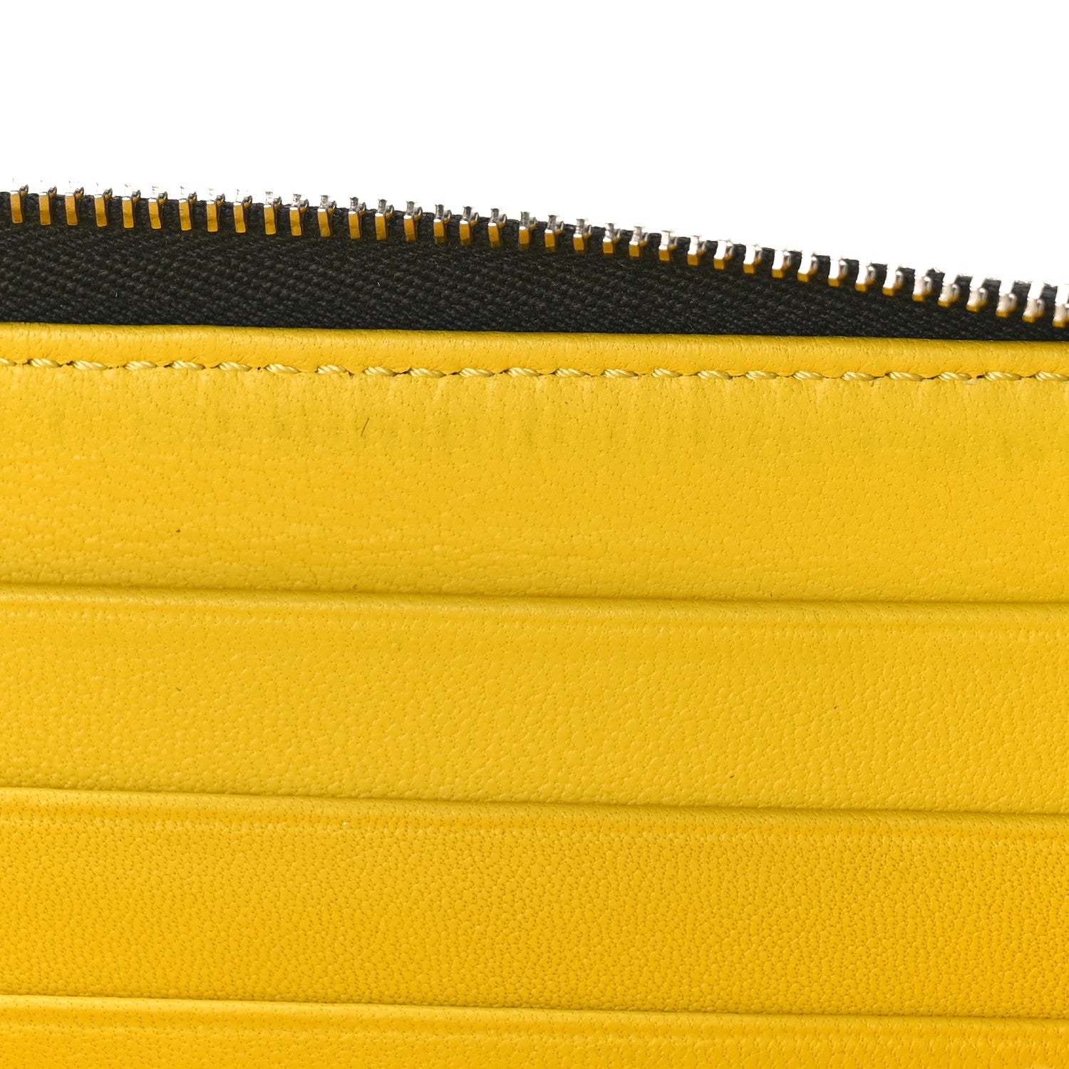 Celine Calfskin Large Zip Around Multifunction Wallet Black Citron 8 of 8