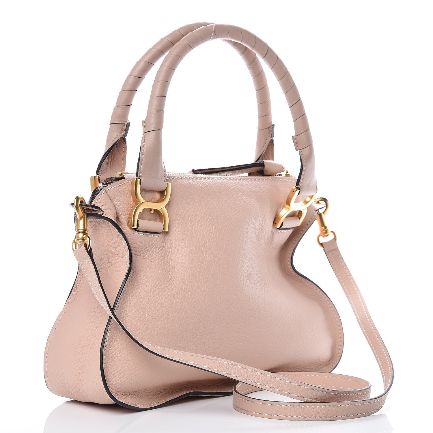 Chloe Calfskin Small Marcie Satchel Blush Nude 4 of 11