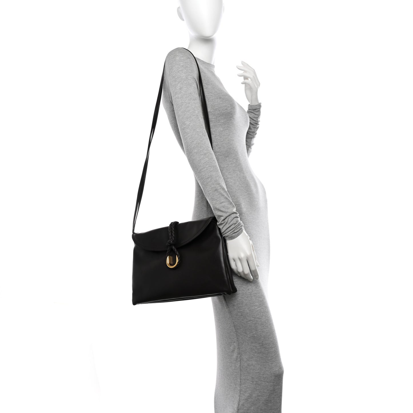 Smooth Calfskin Medium Liberta Shoulder Bag Fondant