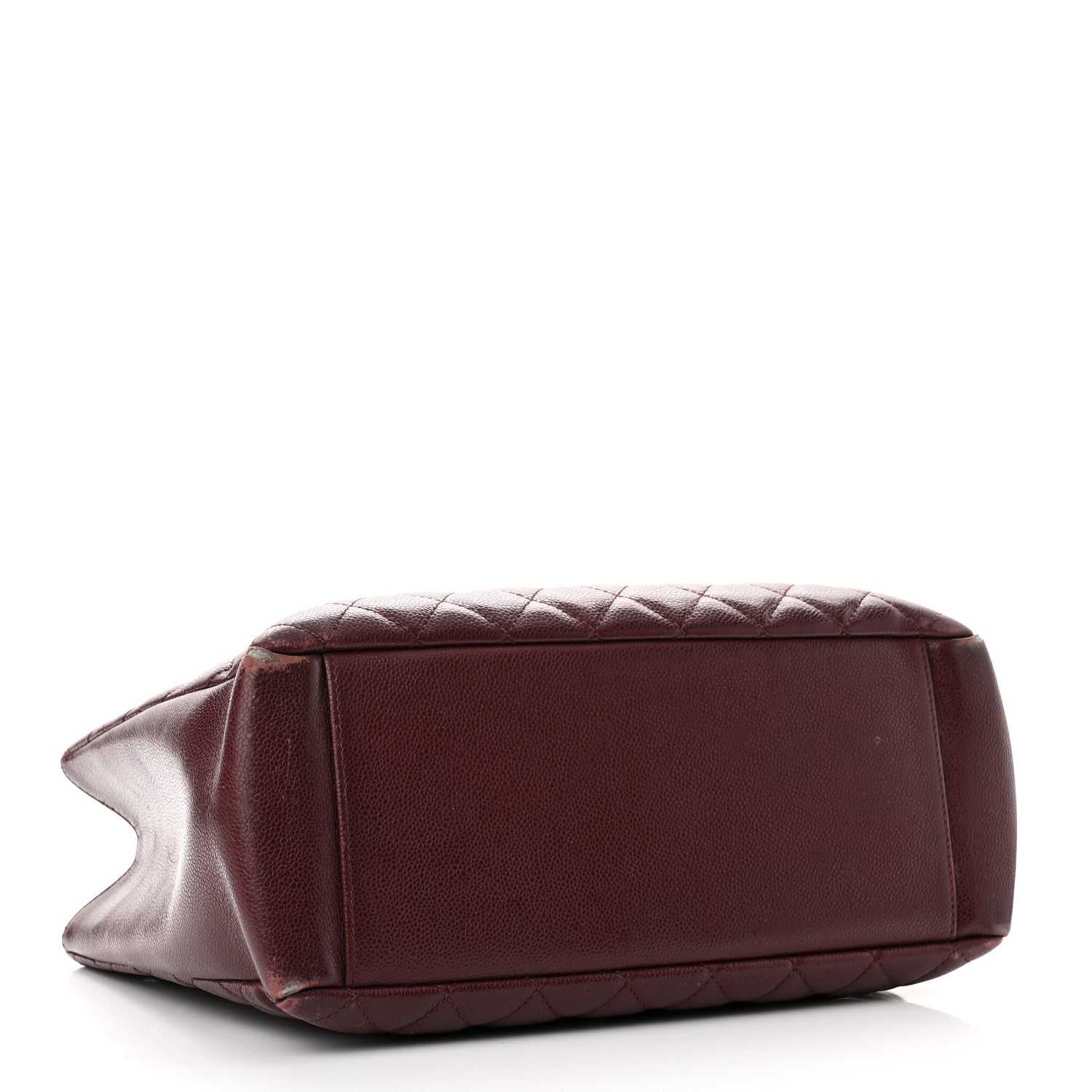 Chanel Caviar Quilted Grand Shopping Tote GST Burgundy 3 of 9