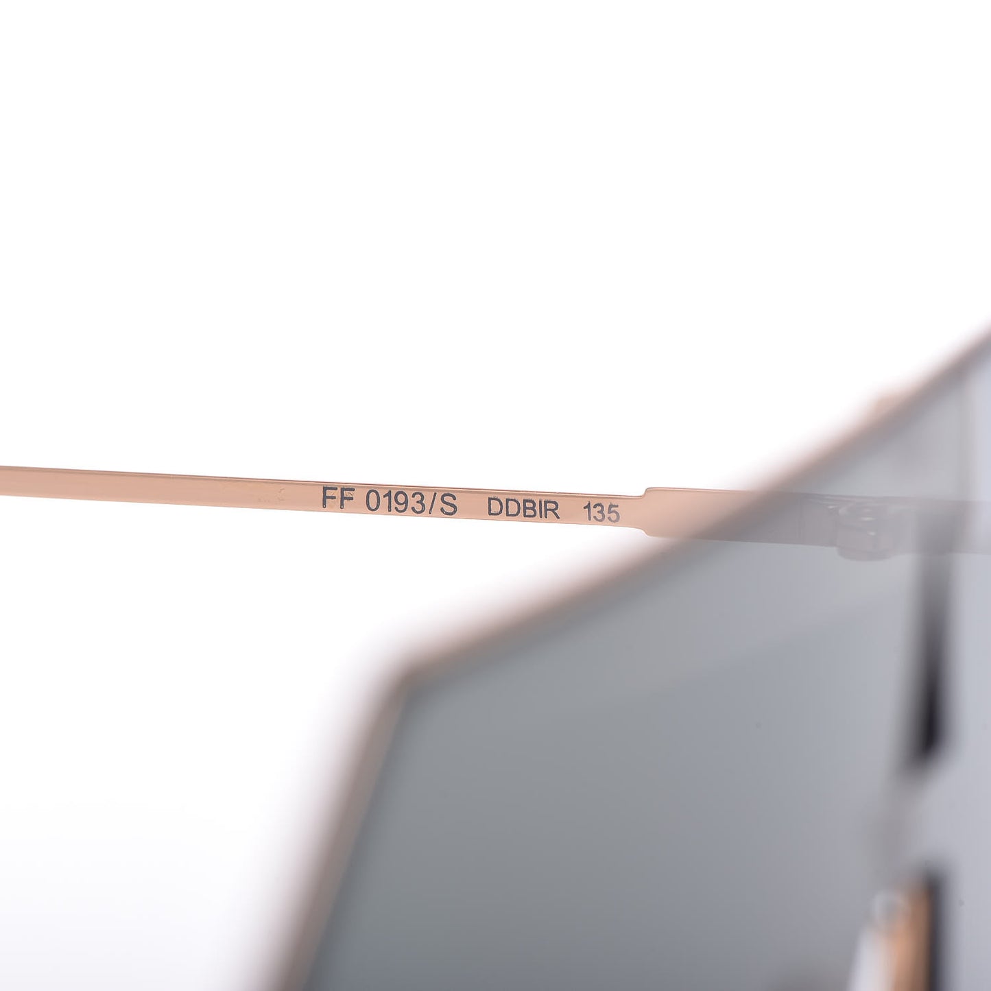 Metal Mirrored Eyeline Sunglasses FF 0193/S Matte Rose Gold