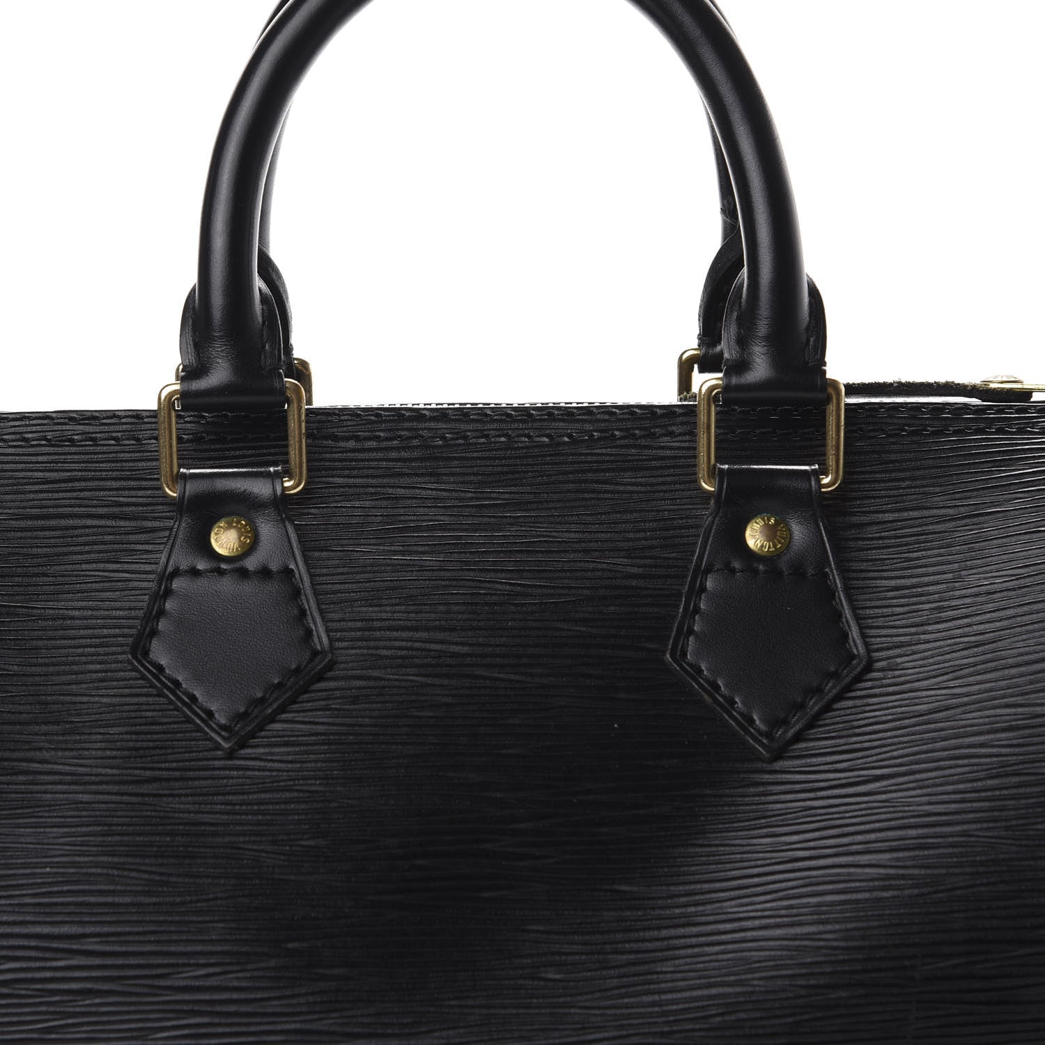 Louis Vuitton Epi Speedy 25 Black 9 of 10