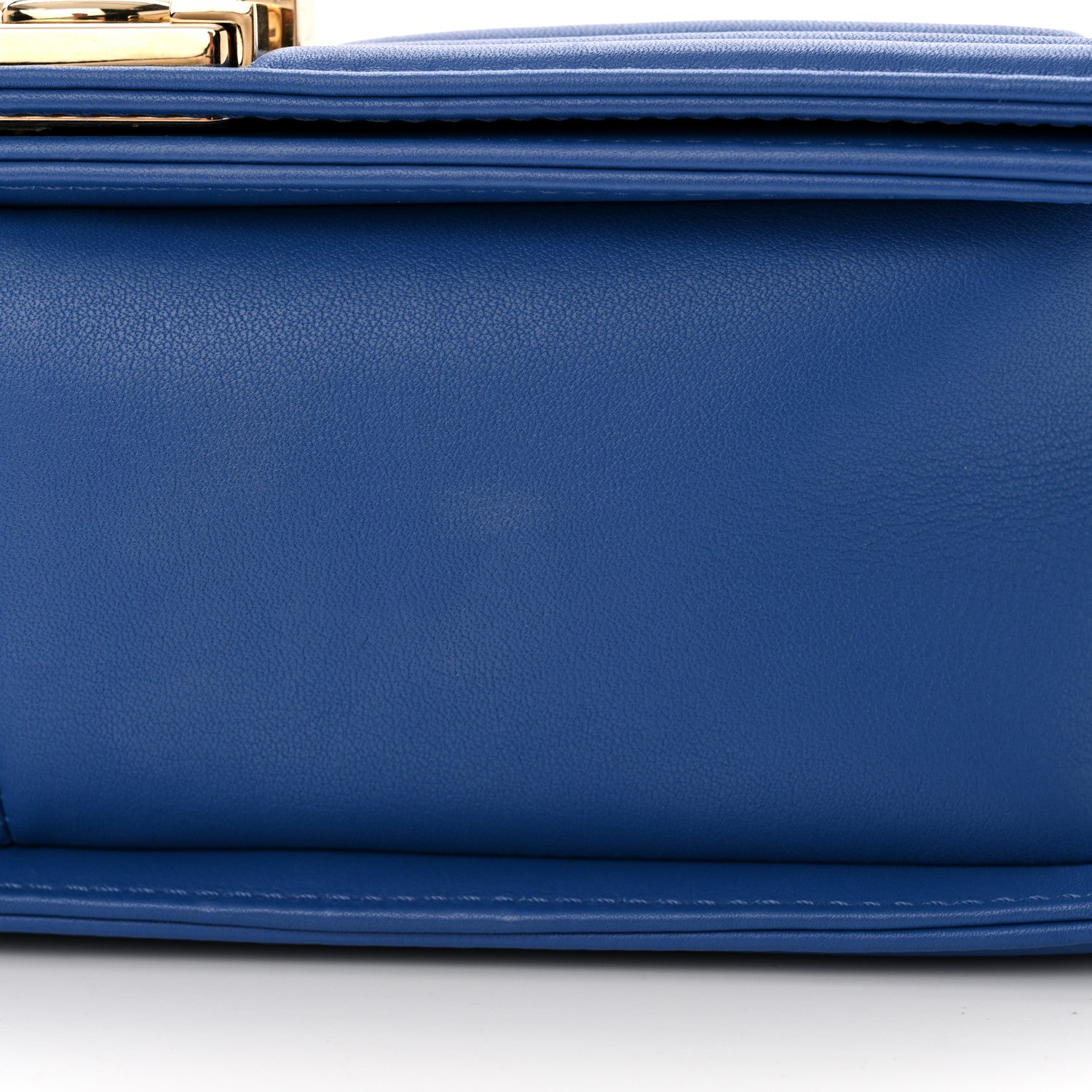 Chanel Calfskin Quilted Medium Boy Flap Blue 11 of 13