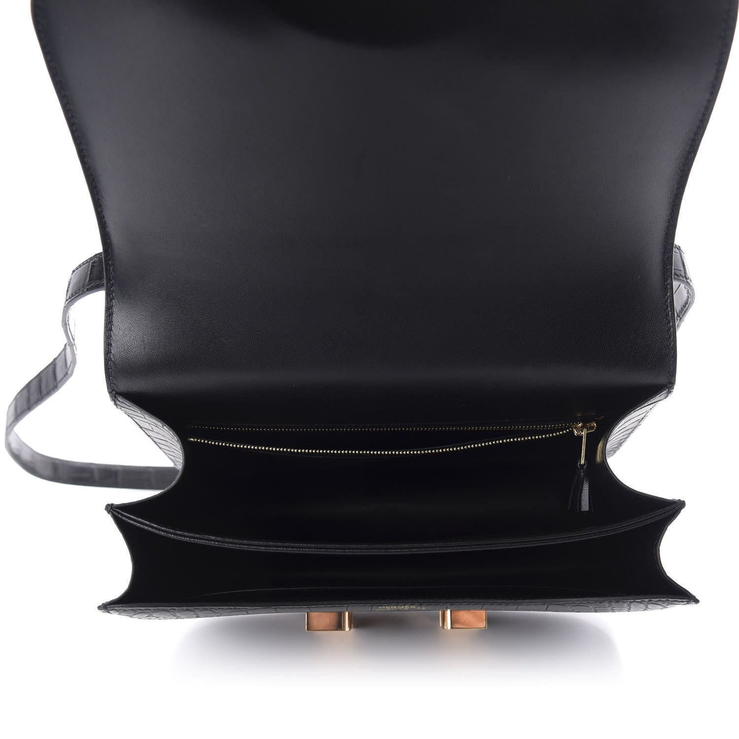 Hermes Matte Alligator Constance 24 Black 5 of 23