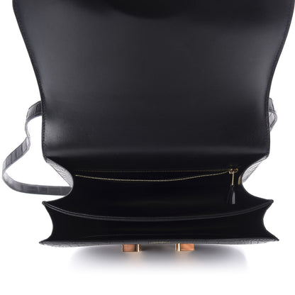 Hermes Matte Alligator Constance 24 Black 5 of 23