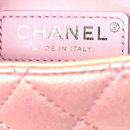 Chanel Iridescent Caviar Quilted Mini Coco Handle Flap Pink 8 of 13
