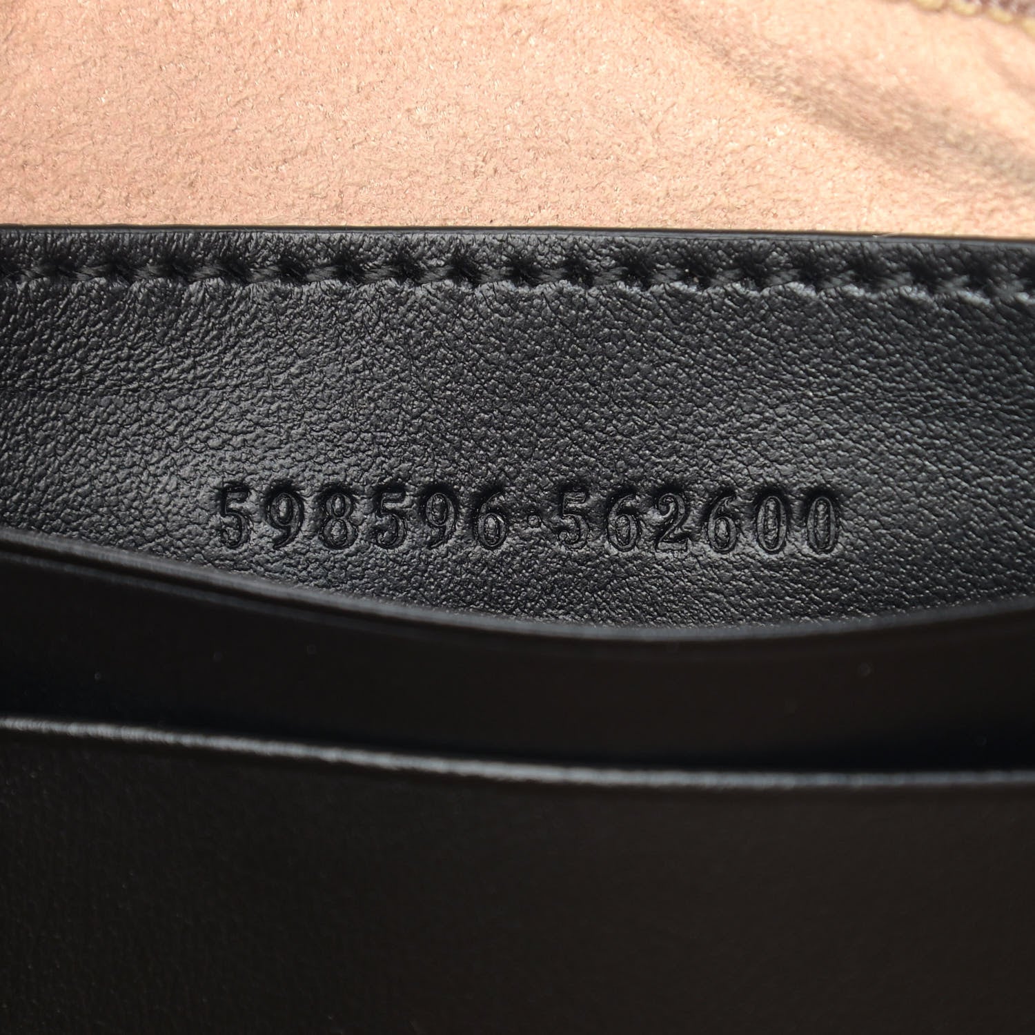 Gucci Calfskin Matelasse Mini GG Marmont Chain Crossbody Bag Black 7 of 9