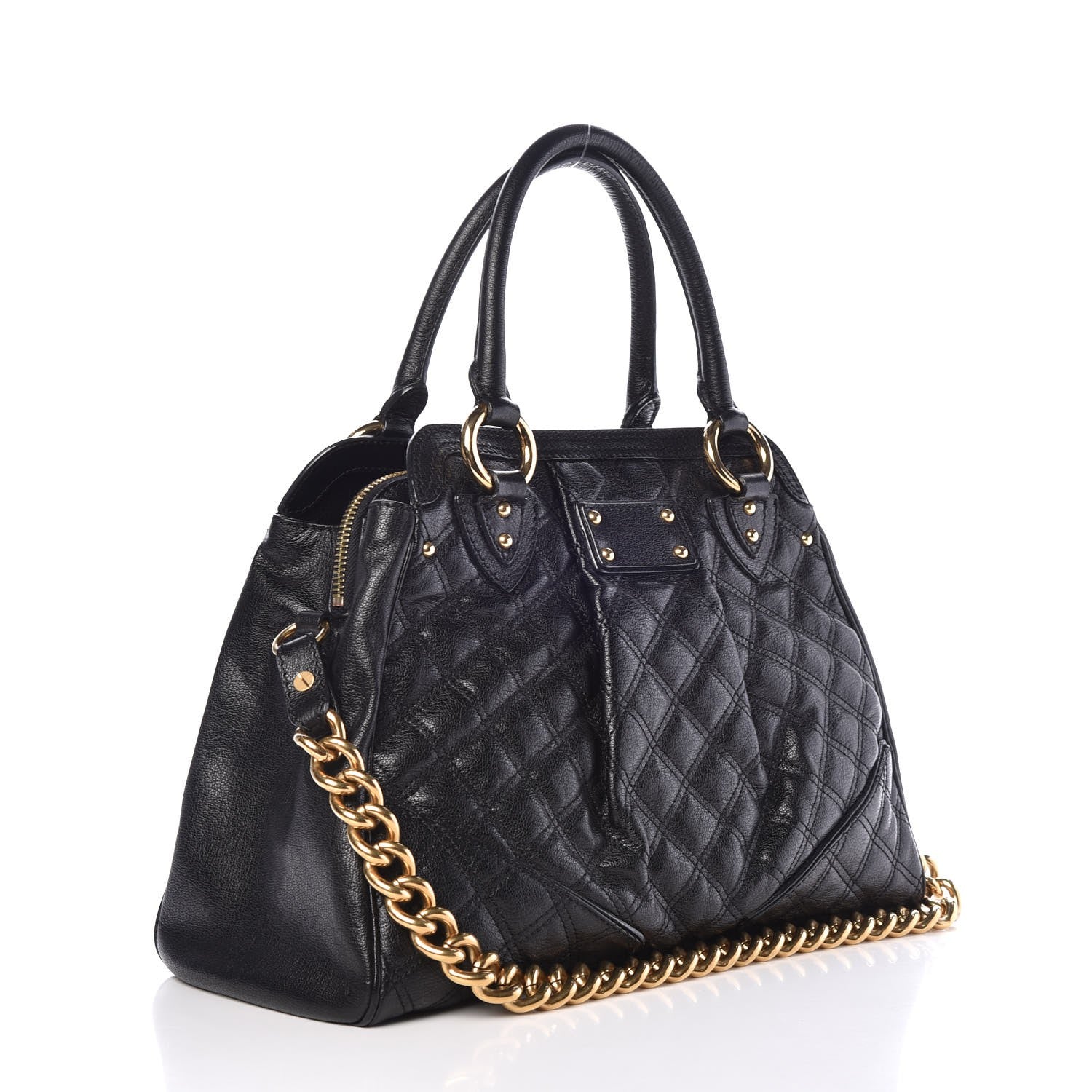 Marc Jacobs Quilted Calfskin Alyona Black 4 of 8