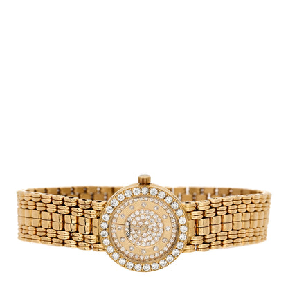 Chopard 18K Yellow Gold Diamond Bezel 21mm Quartz Watch 2 of 4