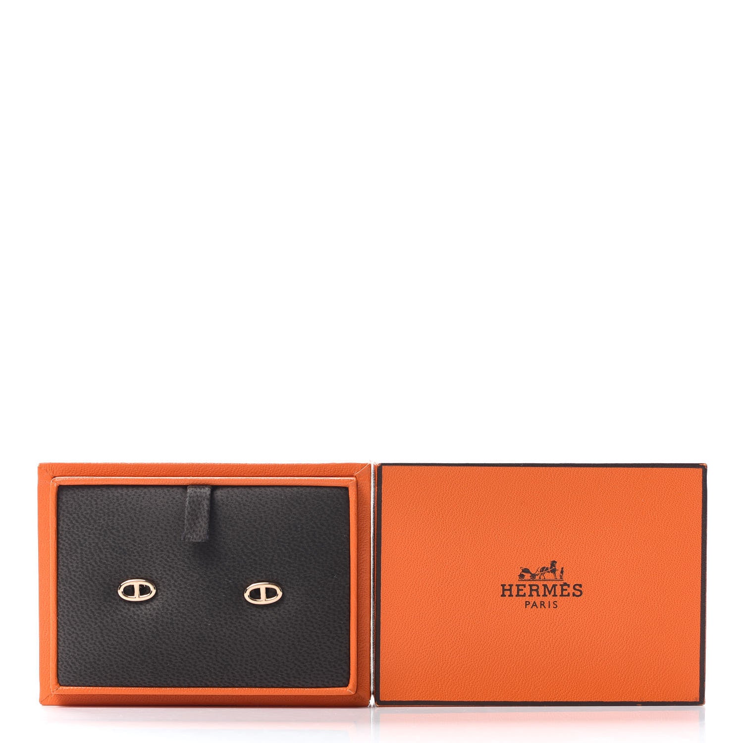 Hermes 18K Rose Gold TPM Farandole Stud Earrings 5 of 5