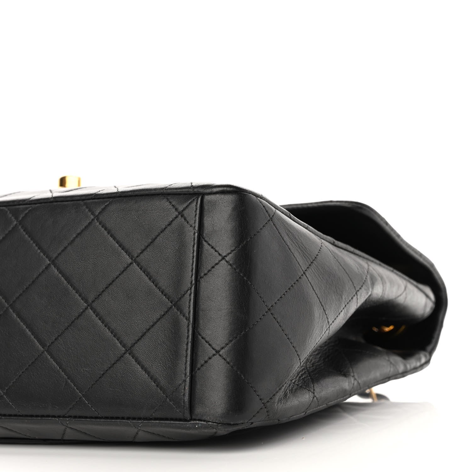 Chanel Lambskin Quilted XL Jumbo Single Flap Black 10 of 10
