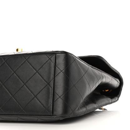 Chanel Lambskin Quilted XL Jumbo Single Flap Black 10 of 10