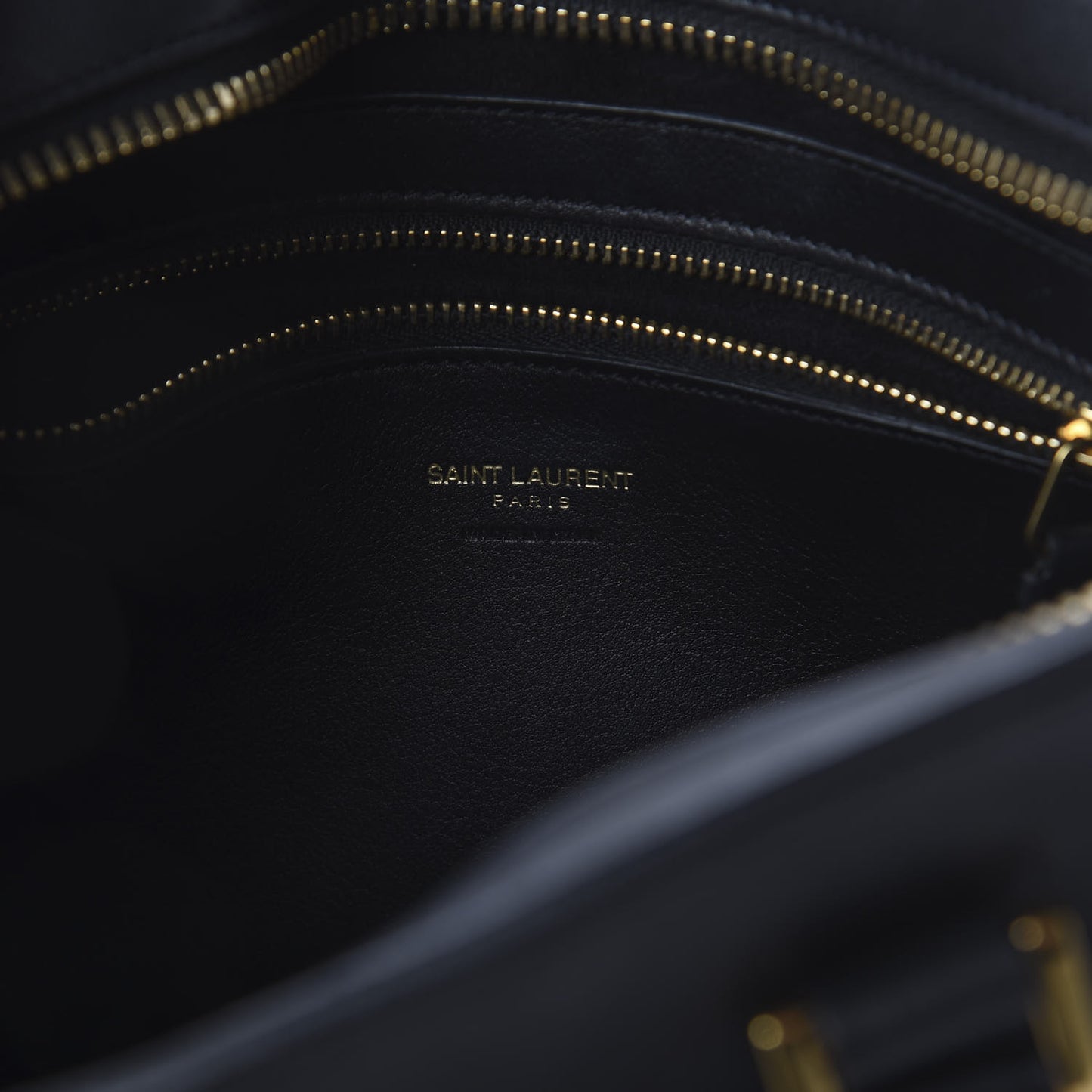 Smooth Calfskin Small Monogram Cabas Black