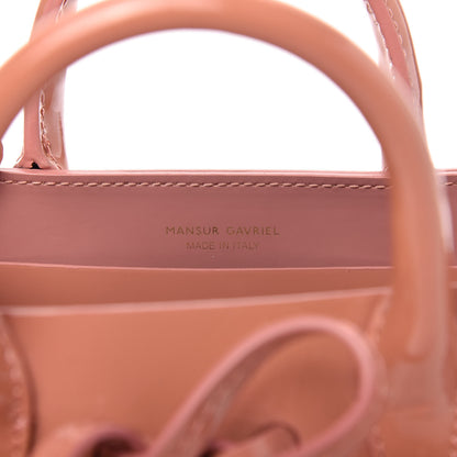 Mansur Gavriel Patent Mini Mini Sun Bag Blush 8 of 8