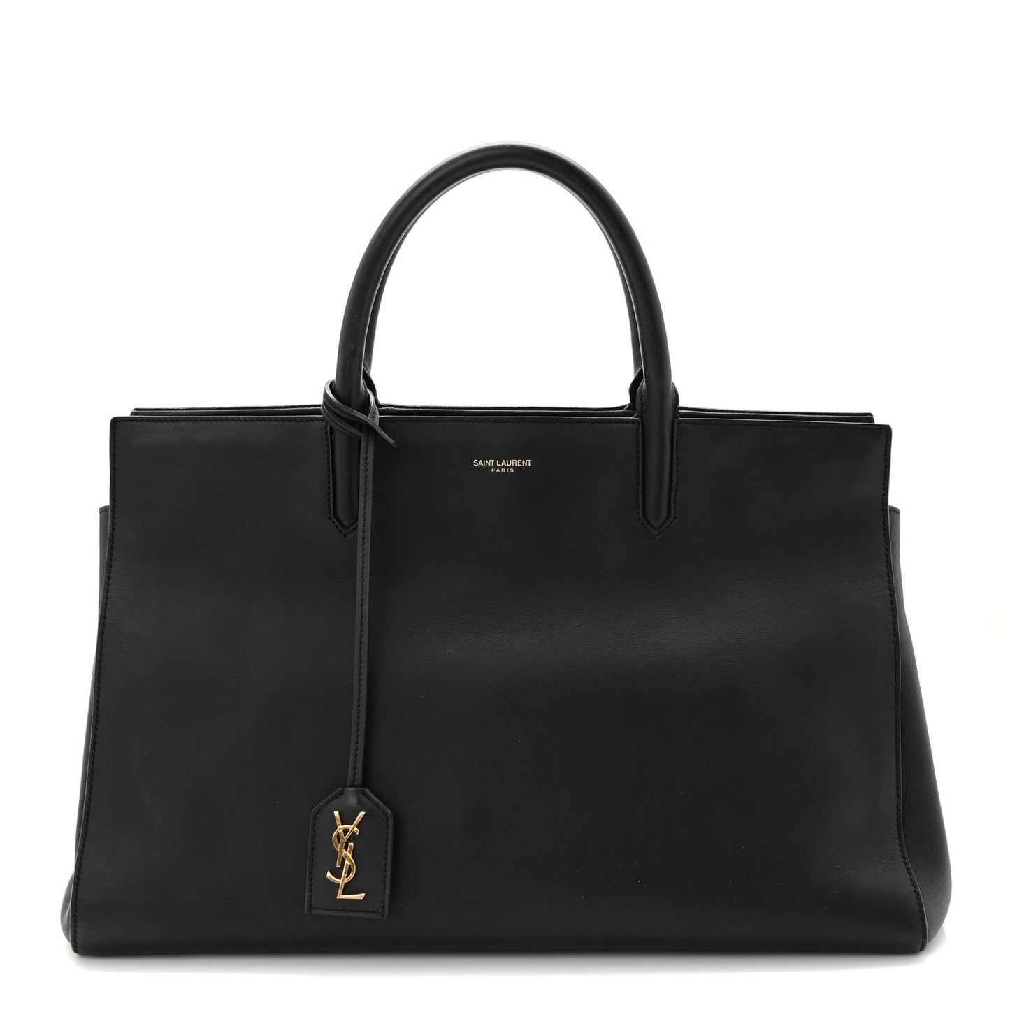 Calfskin Medium Cabas Rive Gauche Black