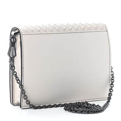 Bottega Veneta Nappa Intrecciato Chain Wallet Mist Abstract 3 of 9