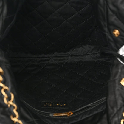 Chanel Shiny Calfskin Quilted Small Chanel 22 Black 6 of 12