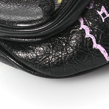 Balenciaga Agneau Arena Graffiti All Over Explorer Belt Bag Black Multicolor 10 of 11