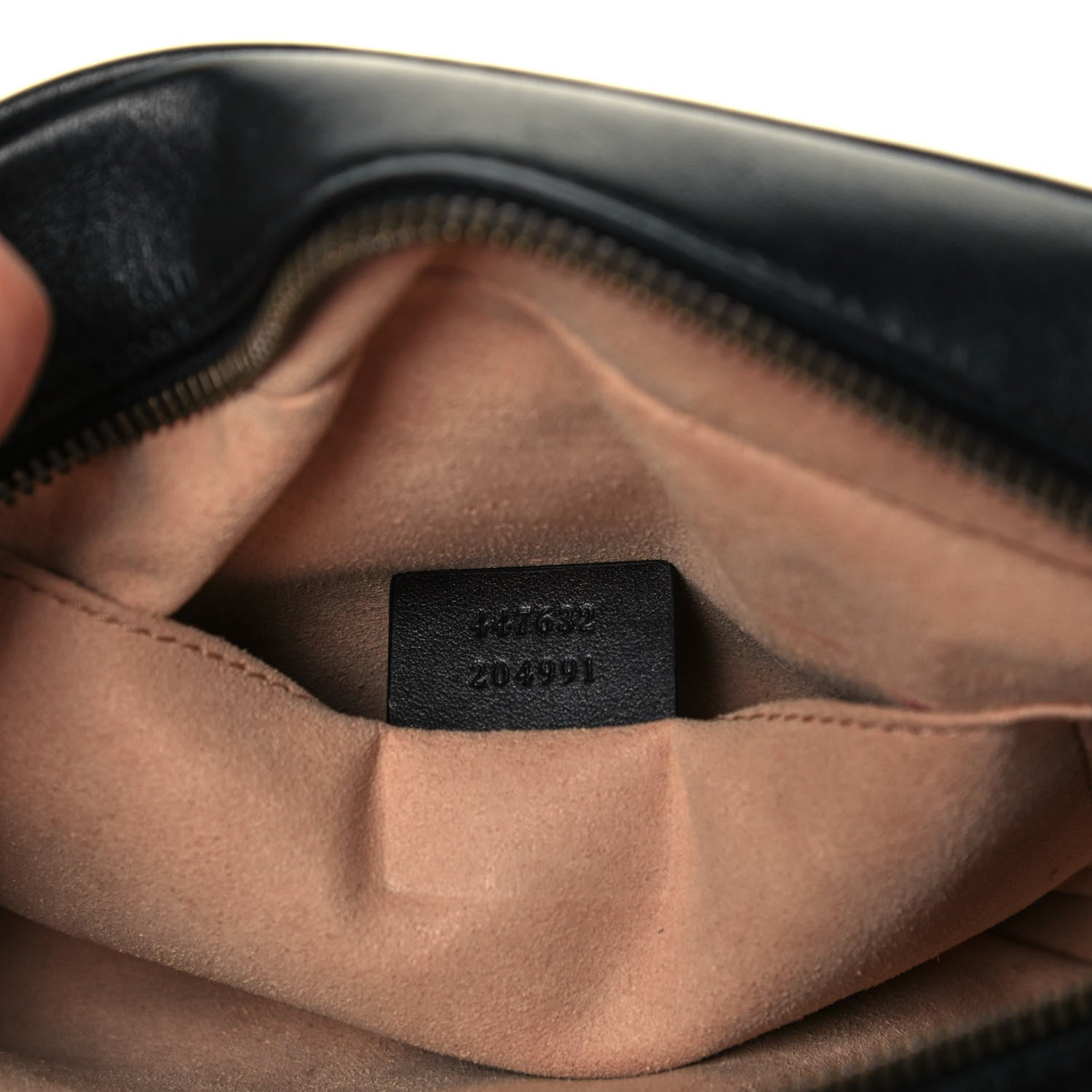 Gucci Calfskin Matelasse Small GG Marmont Chain Shoulder Bag Black 7 of 10
