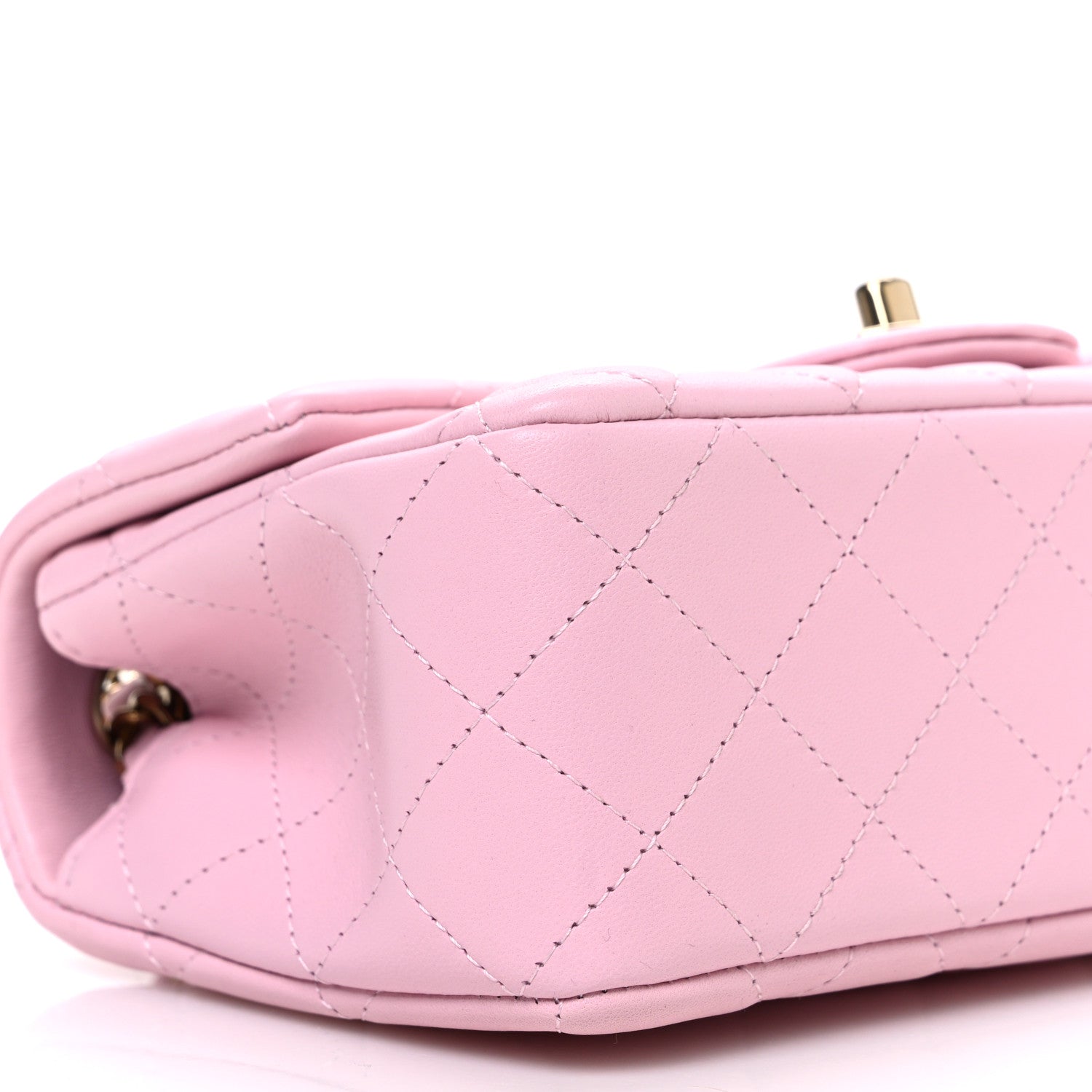 Chanel Lambskin Quilted Mini Rectangular Flap Light Pink 9 of 11