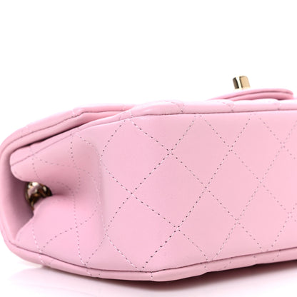 Chanel Lambskin Quilted Mini Rectangular Flap Light Pink 9 of 11