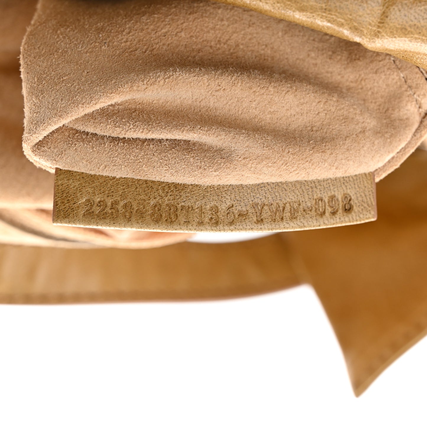 Goatskin Whipstitch Medium Convertible Baguette Senape