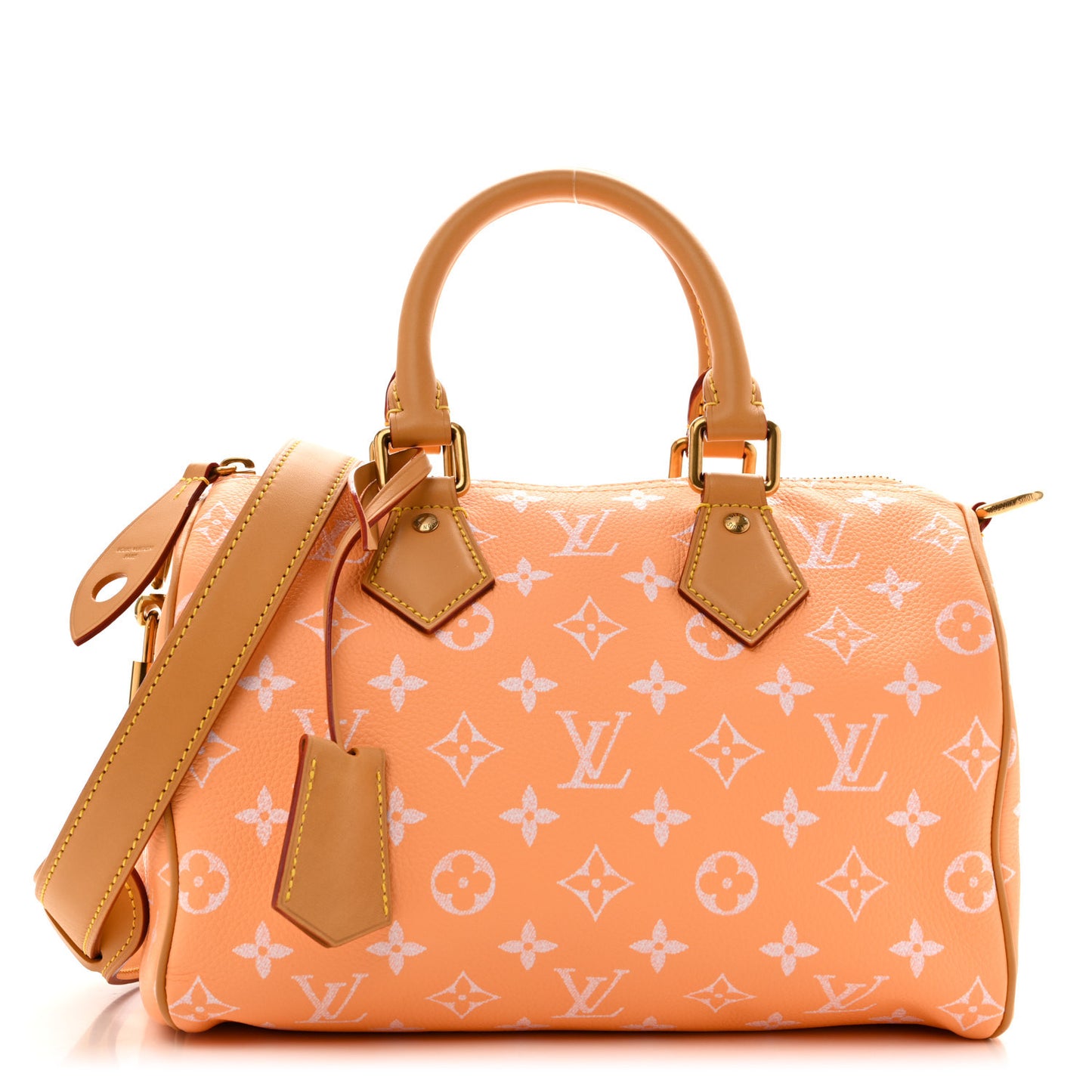 Calfskin Monogram Speedy P9 Bandouliere 25 Summer Peach