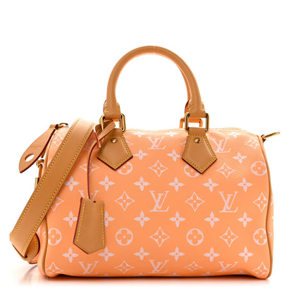 Louis Vuitton Calfskin Monogram Speedy P9 Bandouliere 25 Summer Peach 1 of 11
