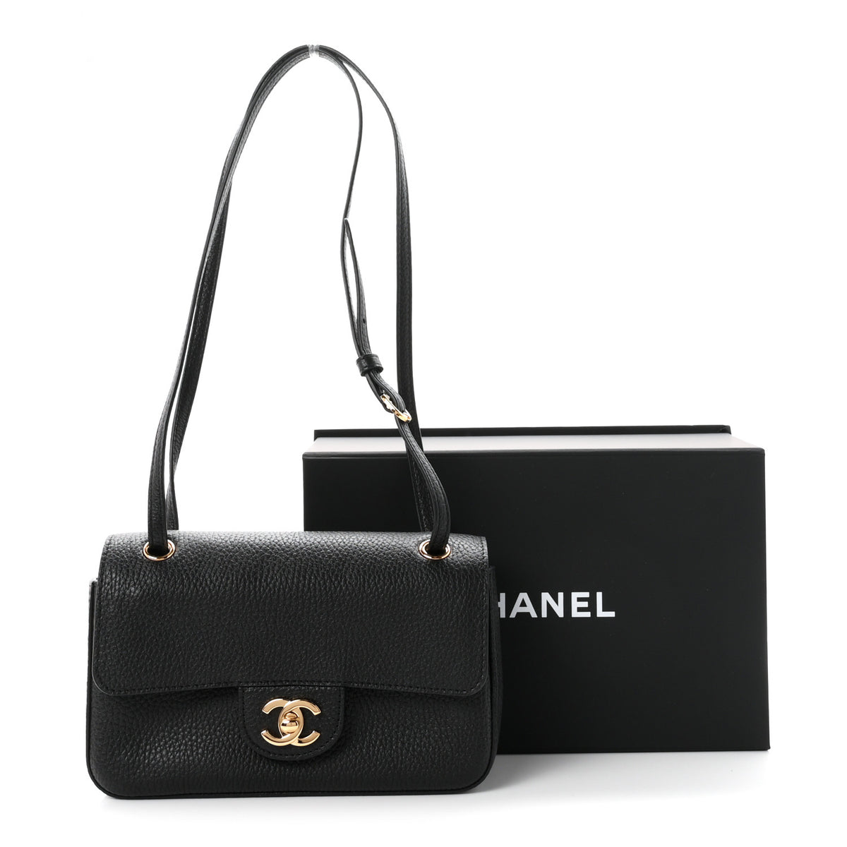 Chanel Grained Calfskin Mini Souplissimo Maxi Flap Black 21 of 21