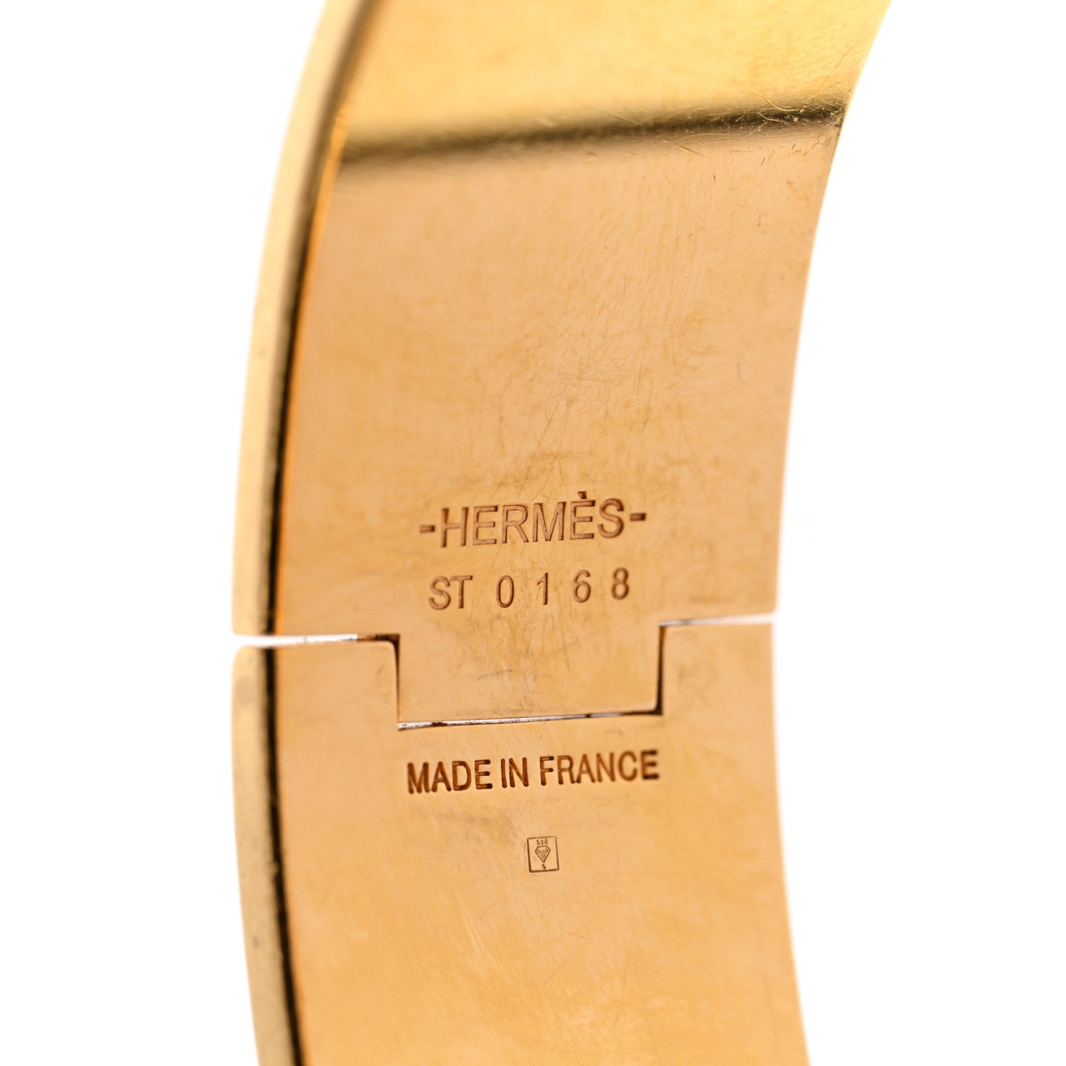 Hermes Enamel Wide Clic Clac H Bracelet GM White 4 of 5