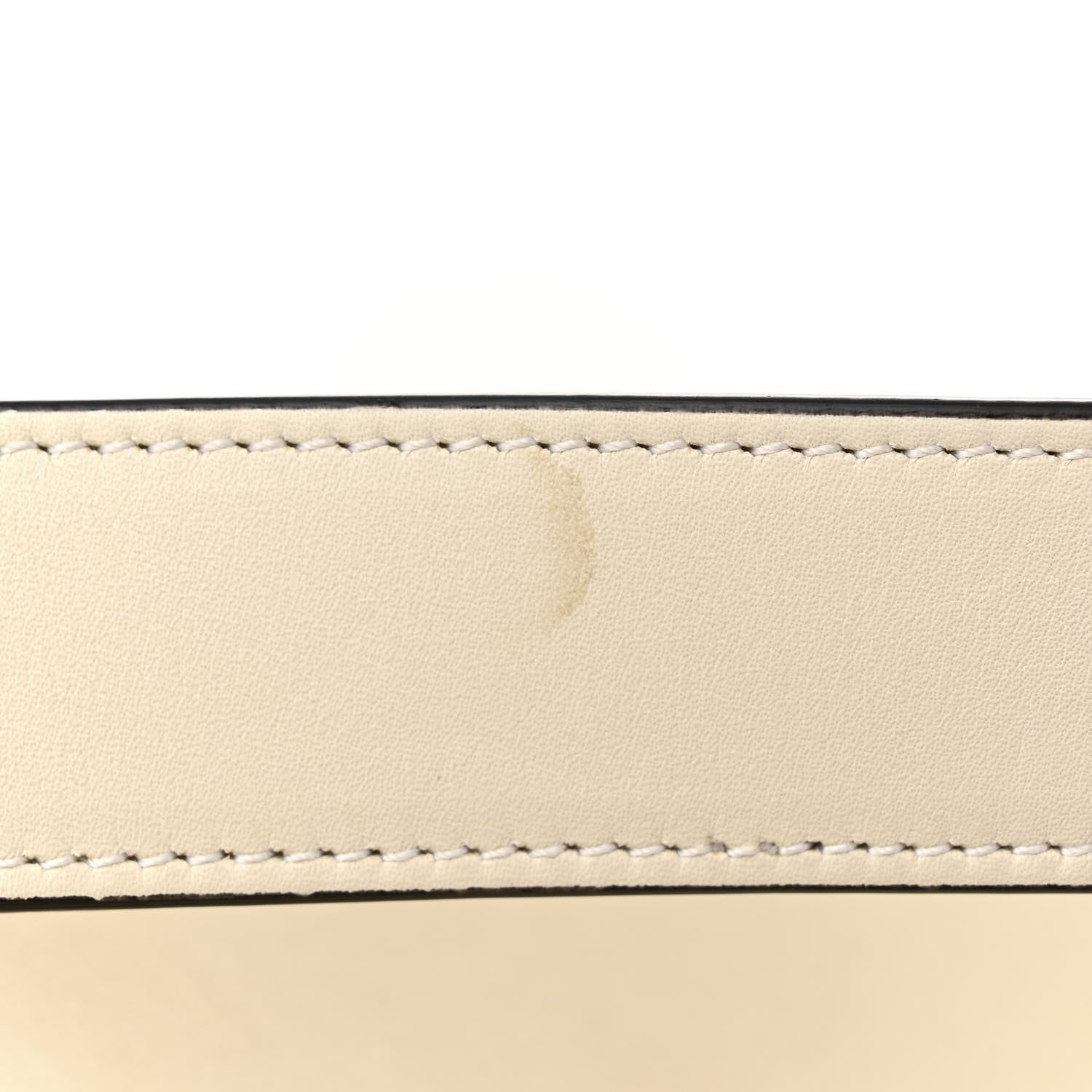 Celine Natural Calfskin Biker Bucket Shoulder Bag White Dark Green 12 of 15