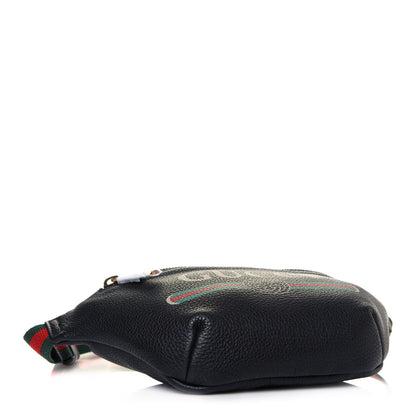 Gucci Grained Calfskin Small Logo Belt Bag Black 3 of 11